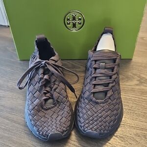 Tory Burch Good Luck Woven Trainers